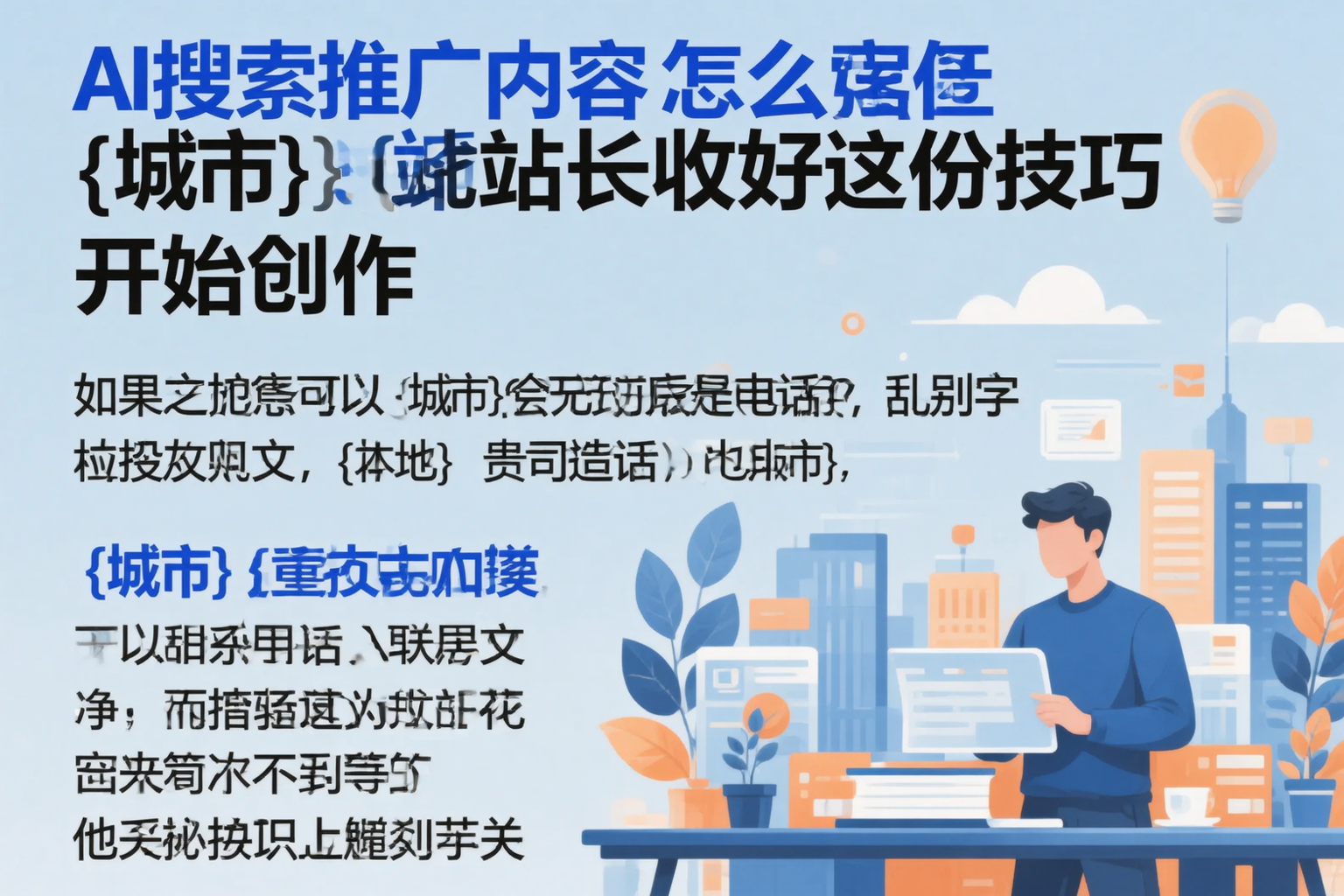 AI搜索推广内容怎么写?云浮站长收好这份技巧