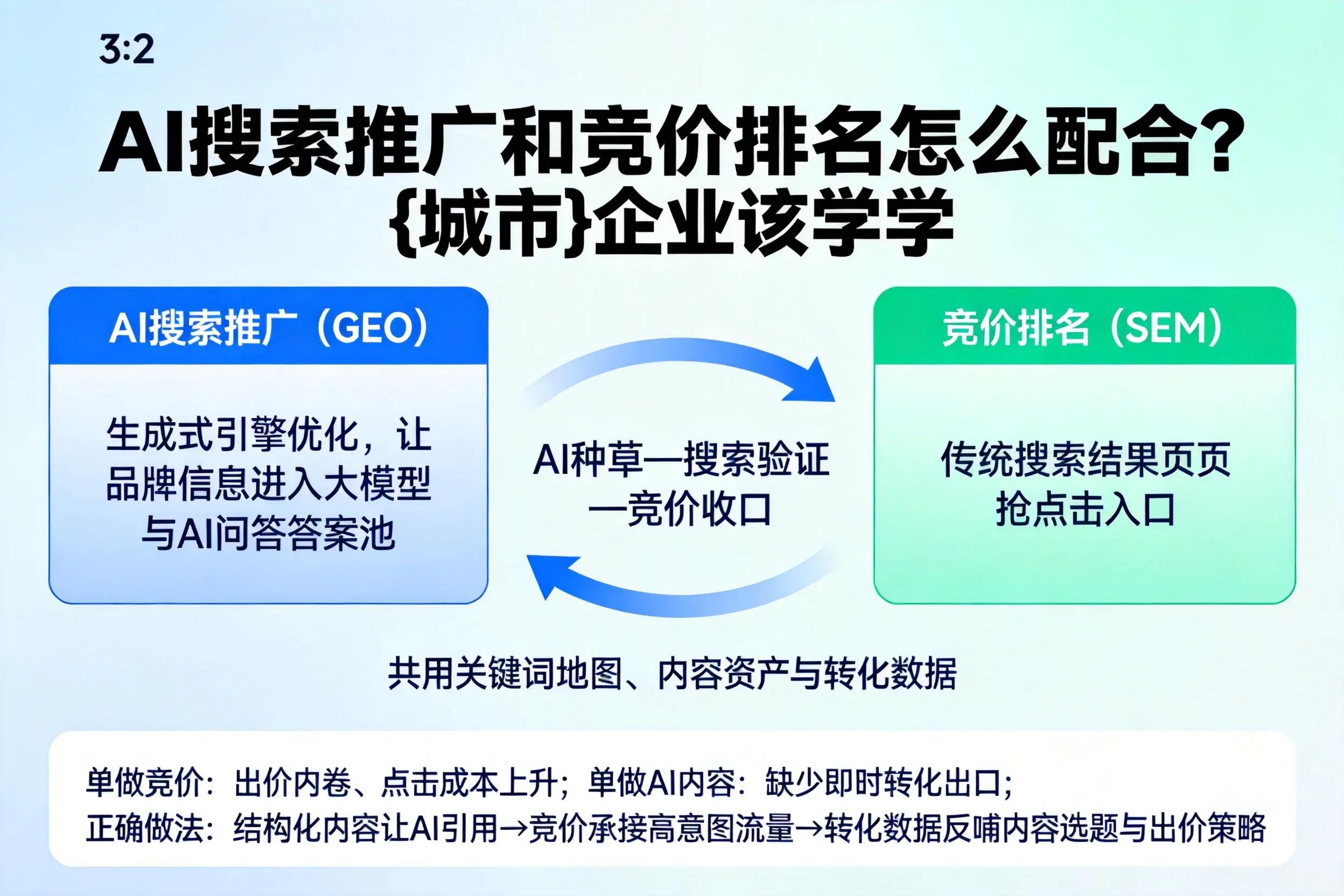 AI搜索推广和竞价排名怎么配合?云浮企业该学学