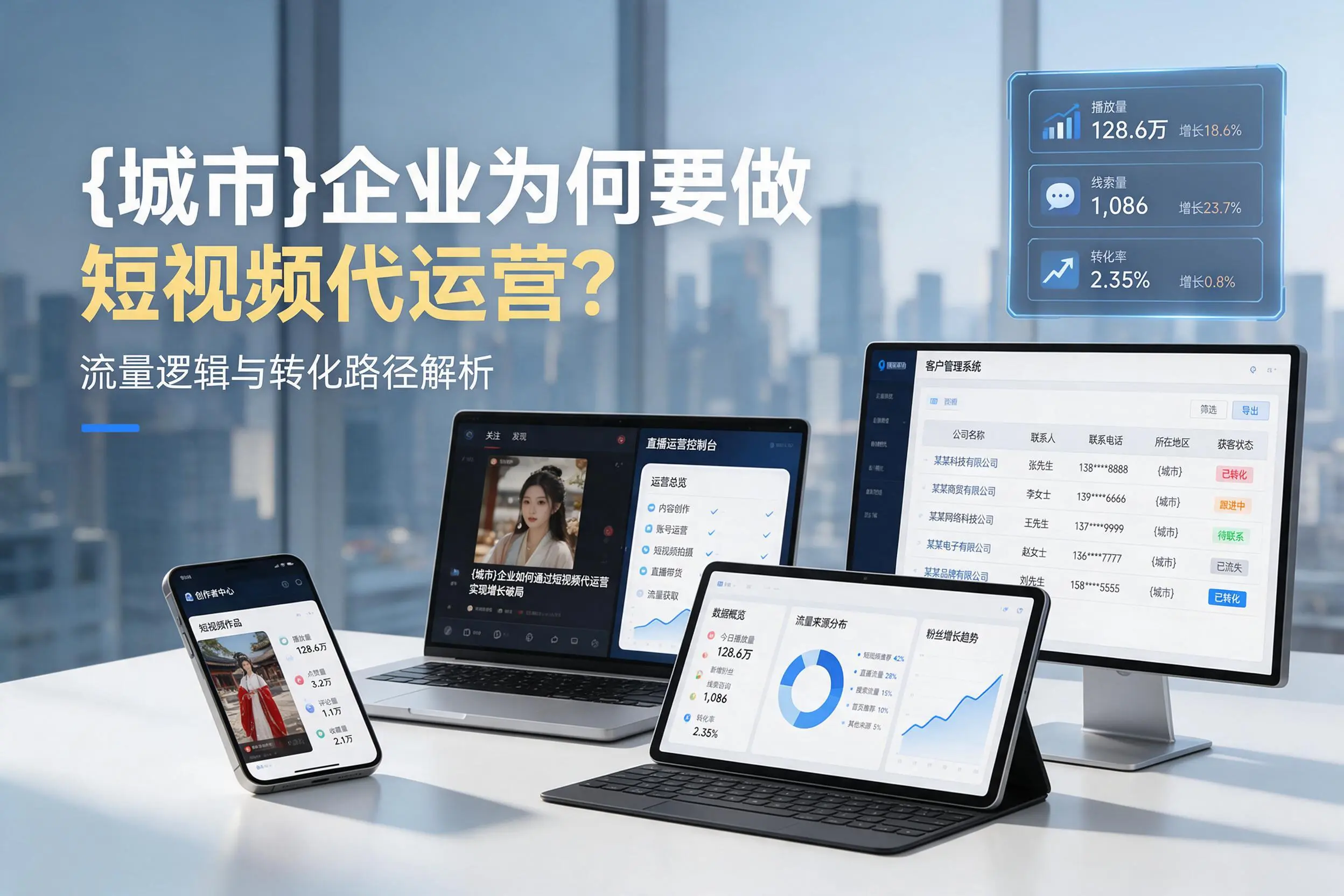 云浮企业为何要做短视频代运营？流量逻辑与转化路径解析