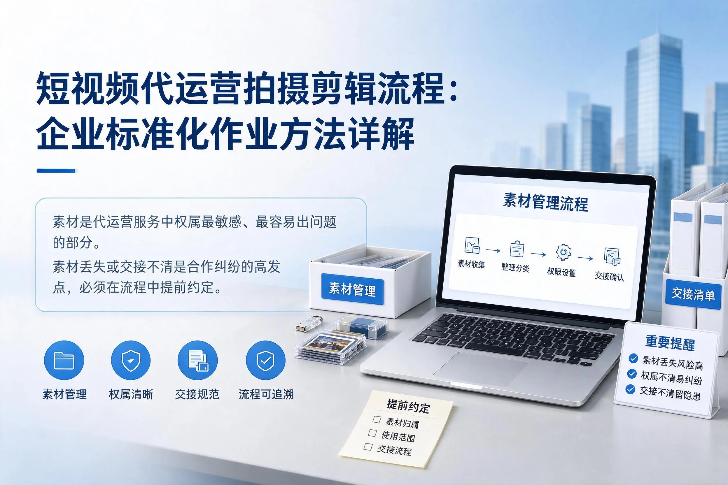 短视频代运营拍摄剪辑流程:云浮企业标准化作业方法详解