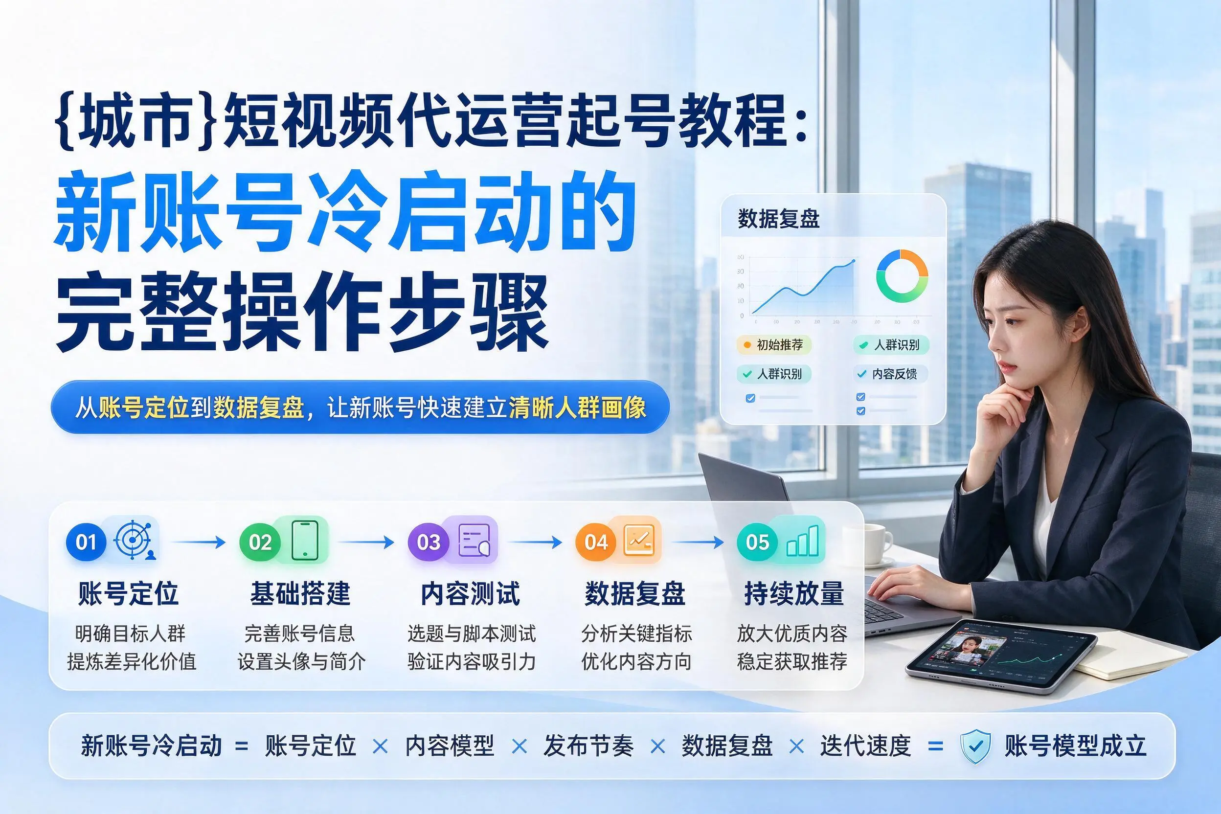 云浮短视频代运营起号教程：新账号冷启动的完整操作步骤