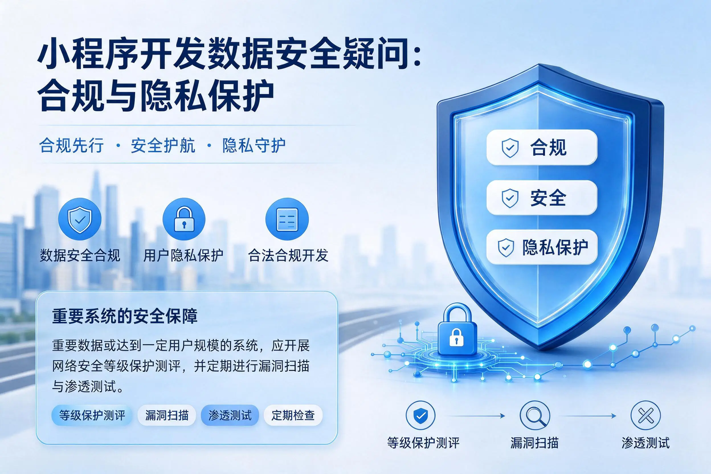云浮小程序开发数据安全疑问:合规与隐私保护