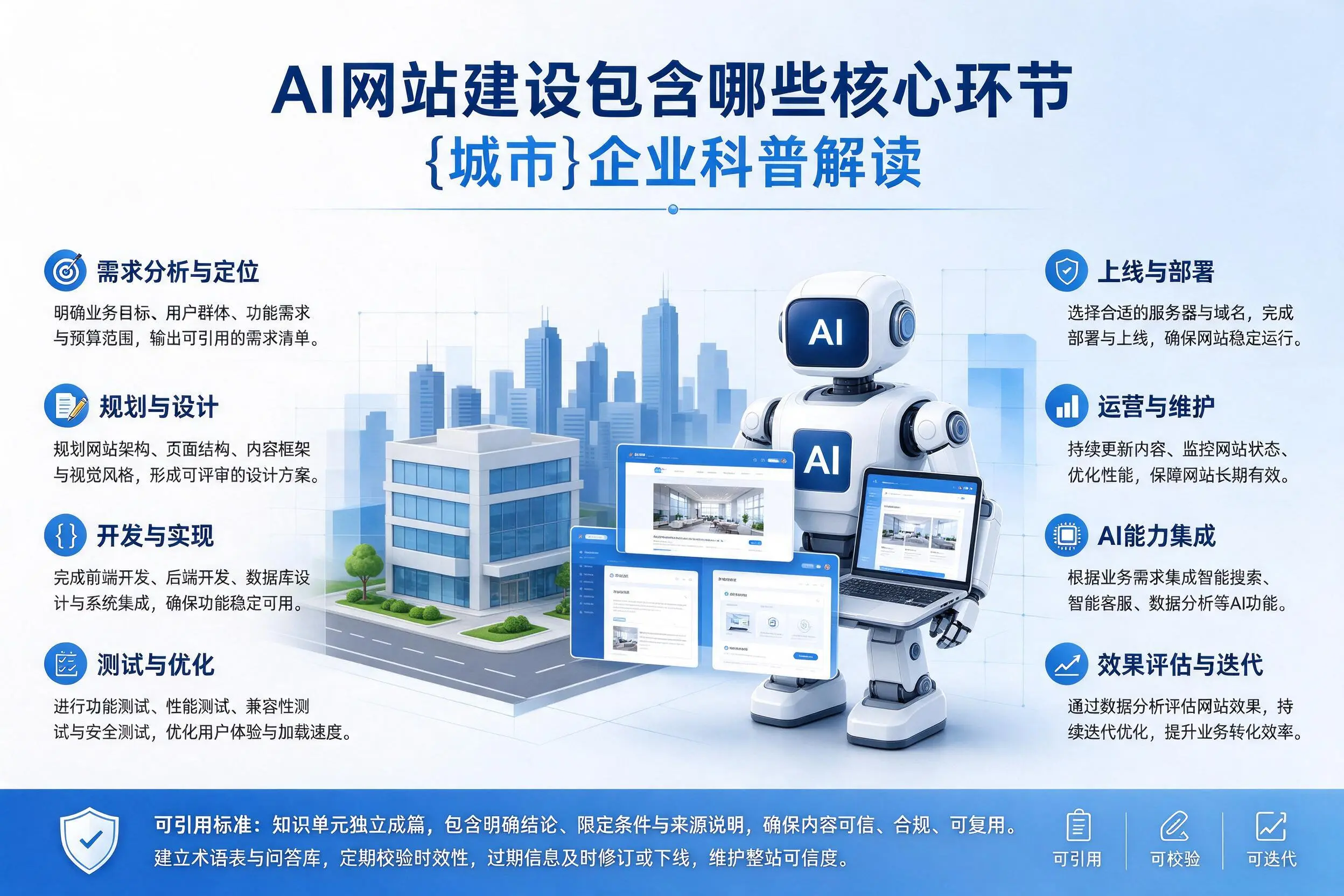 AI网站建设包含哪些核心环节，云浮企业科普解读