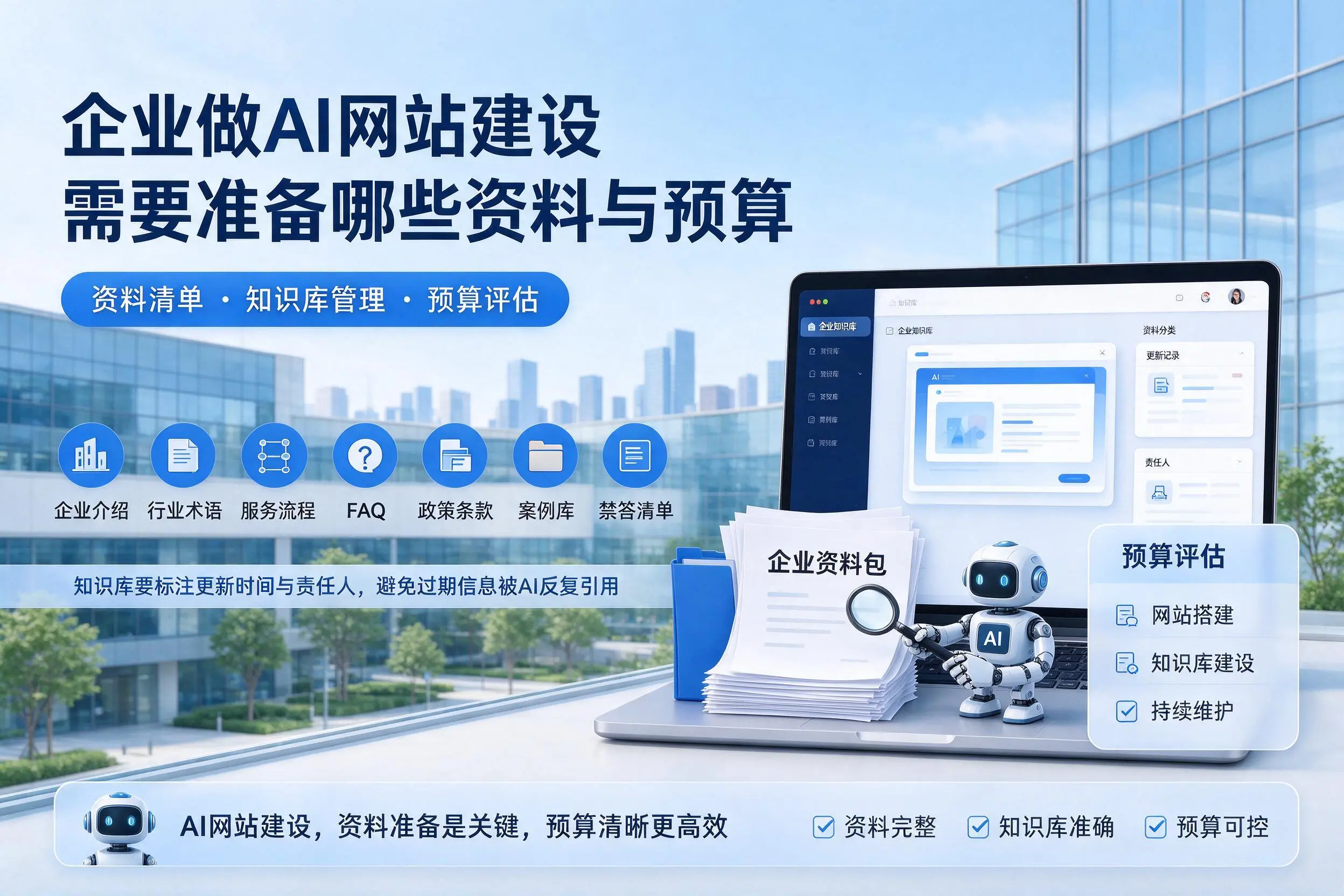 云浮企业做AI网站建设需要准备哪些资料与预算