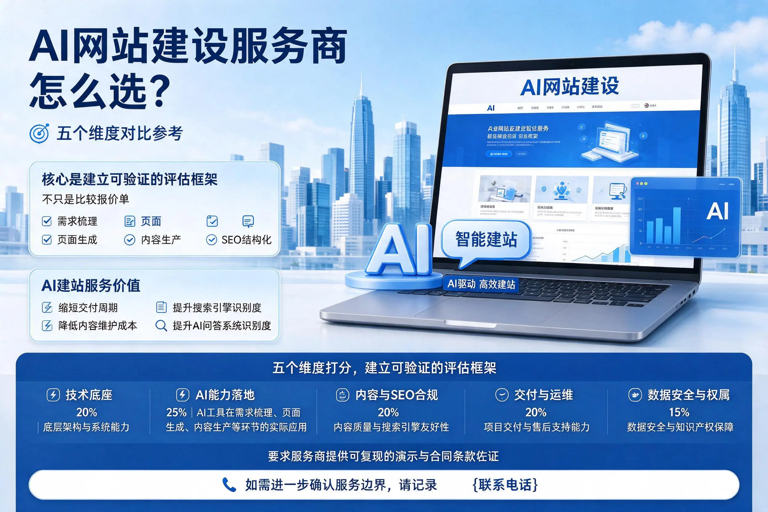 云浮AI网站建设服务商怎么选？五个维度对比参考