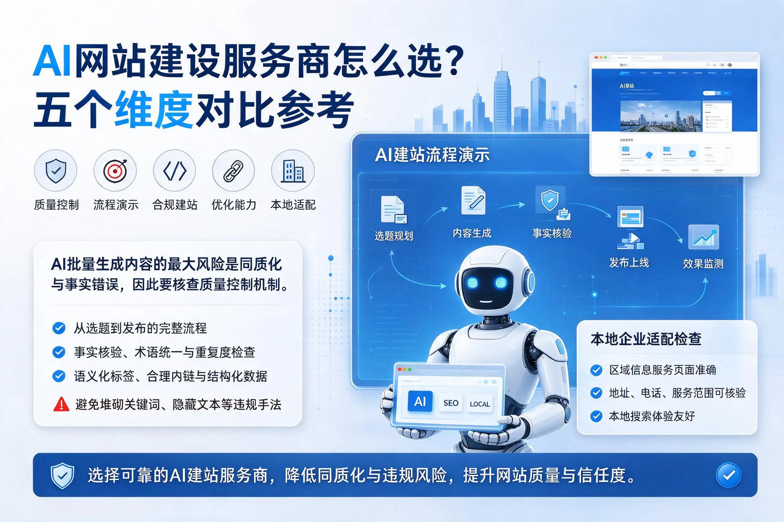 云浮AI网站建设服务商怎么选？五个维度对比参考