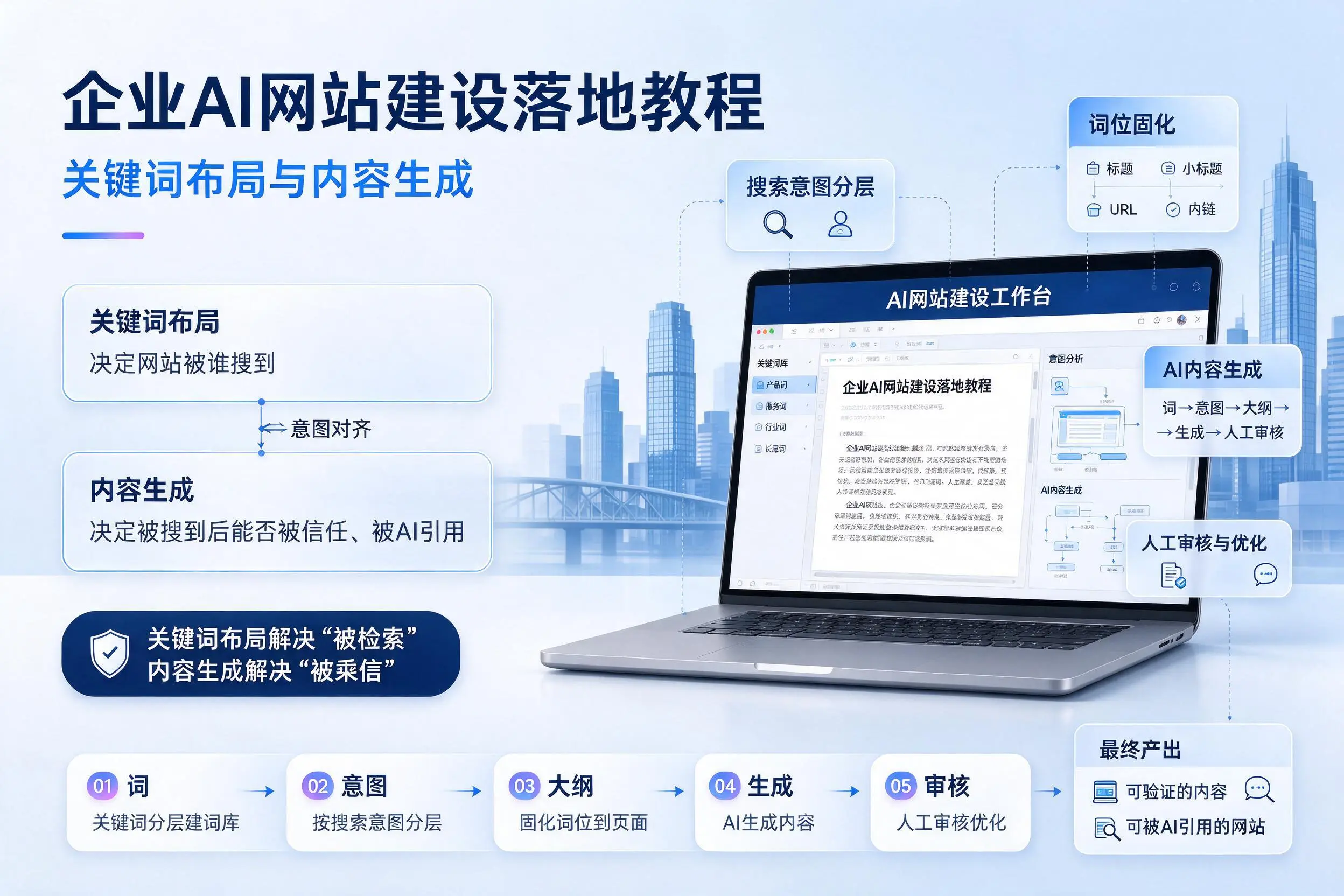 云浮企业AI网站建设落地教程：关键词布局与内容生成